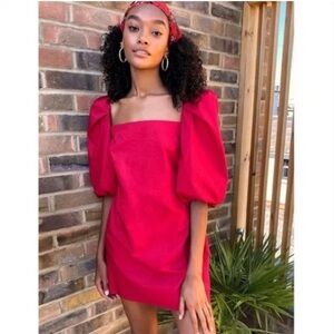 Womens New Free People x Mare Mare Bella Puff Sleeve Dress